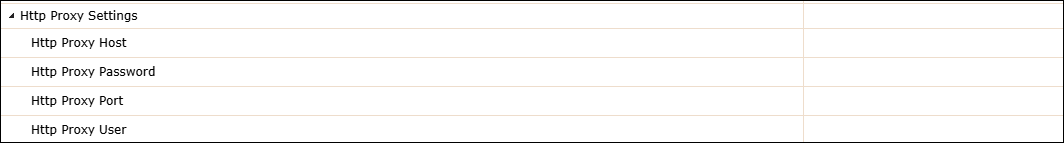 Http Proxy Settings